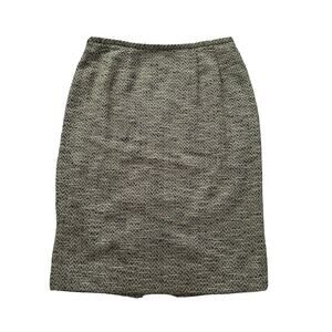 Carlisle brown & tan knit pencil skirt size 8